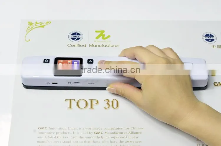 Buiness travel HD LCD display WiFi Doucument handheld portable scanner