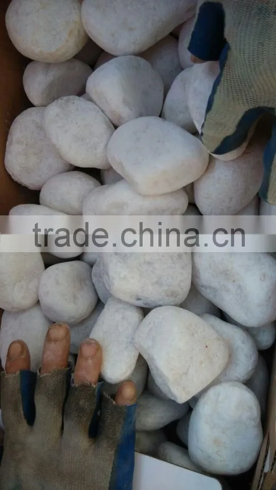Popular and Hottest Snow White Tumbled Pebbles On Sales