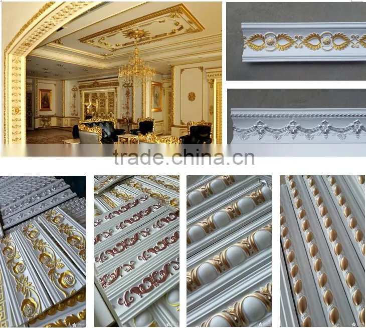 Artistic PU ceiling moulding for home decor