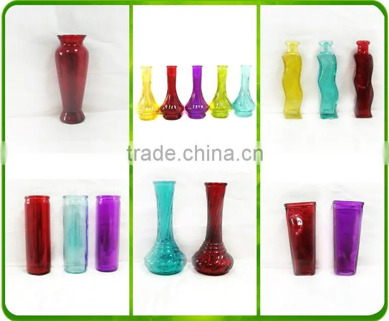 Vase Fancy Lamp Bulb Glass Vases