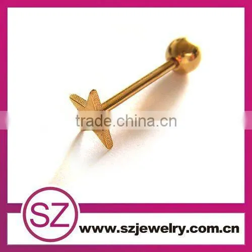 D64 fake barbell piercing