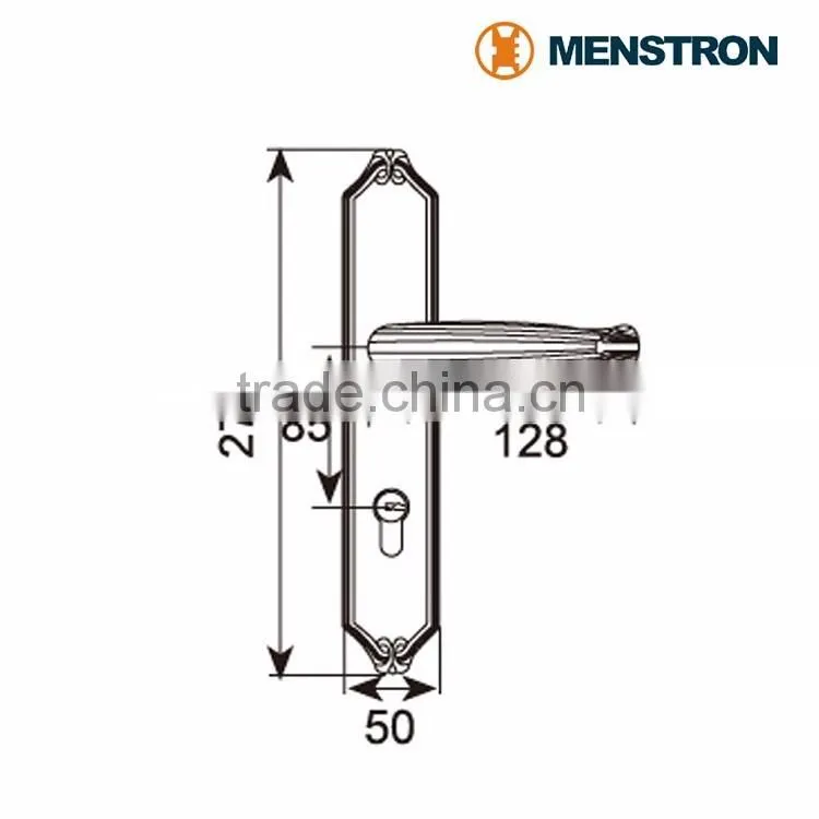 B-L0101-AR Solid Brass Mortise Lock Long Size