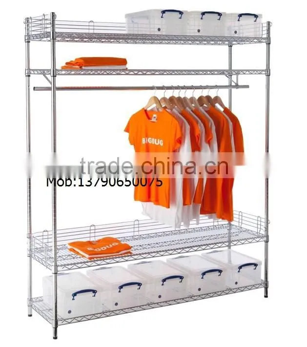 CE Approved Chrome Wire Shelving Security Bar