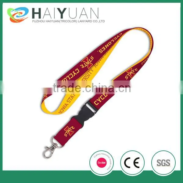 simple woven lanyard with metal handware