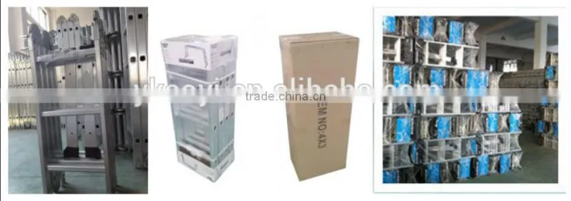 Industrail or domestic aluminium retractable aluminium rust-proof ladder ladder AY-403 with en131