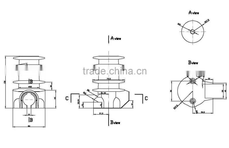 Supply New Product 175mm Height ZNQ3 POST INSULATOR