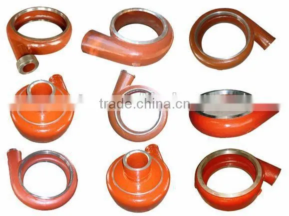 Slurry pump parts pump casing