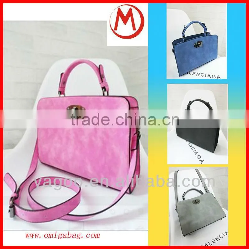 metal lock fashion new style handbag for ladies 2015