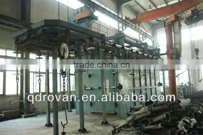 Q58 series warranty, OEM acceptable,piled and released type shot blasting machine for sale