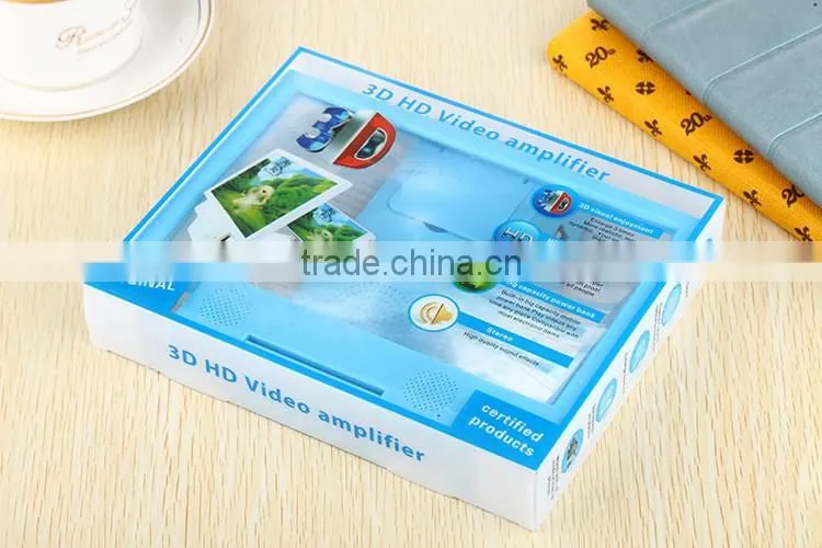 Foldable 3D Mobile Phone Enlarge Screen Magnifier with speaker,cellphone screen magnifier