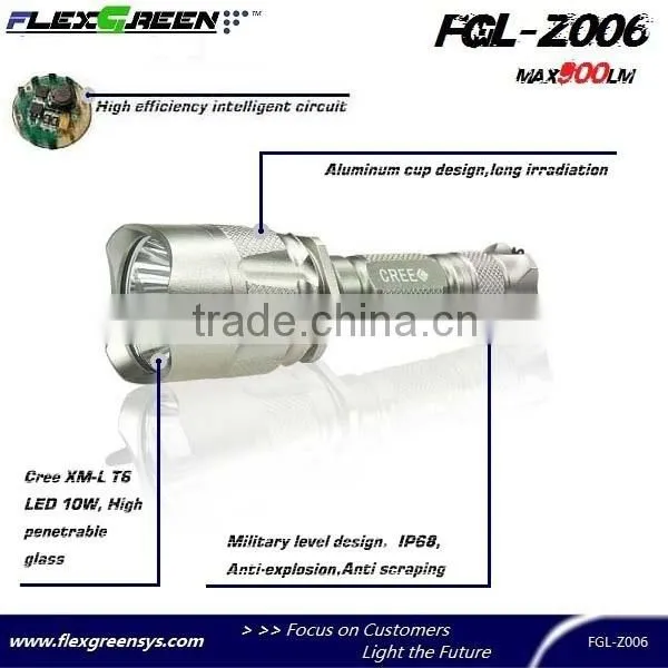 rechargable 18650 battery T6 LED torch