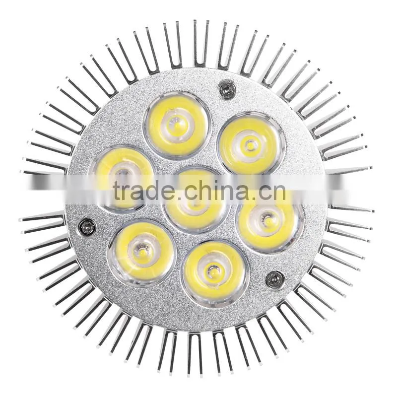 LED PAR30 E27 bulb 7W Aluminum+ Fireproof PC,Epistar Chip, AC 85~265V, CE, RoHS Approval