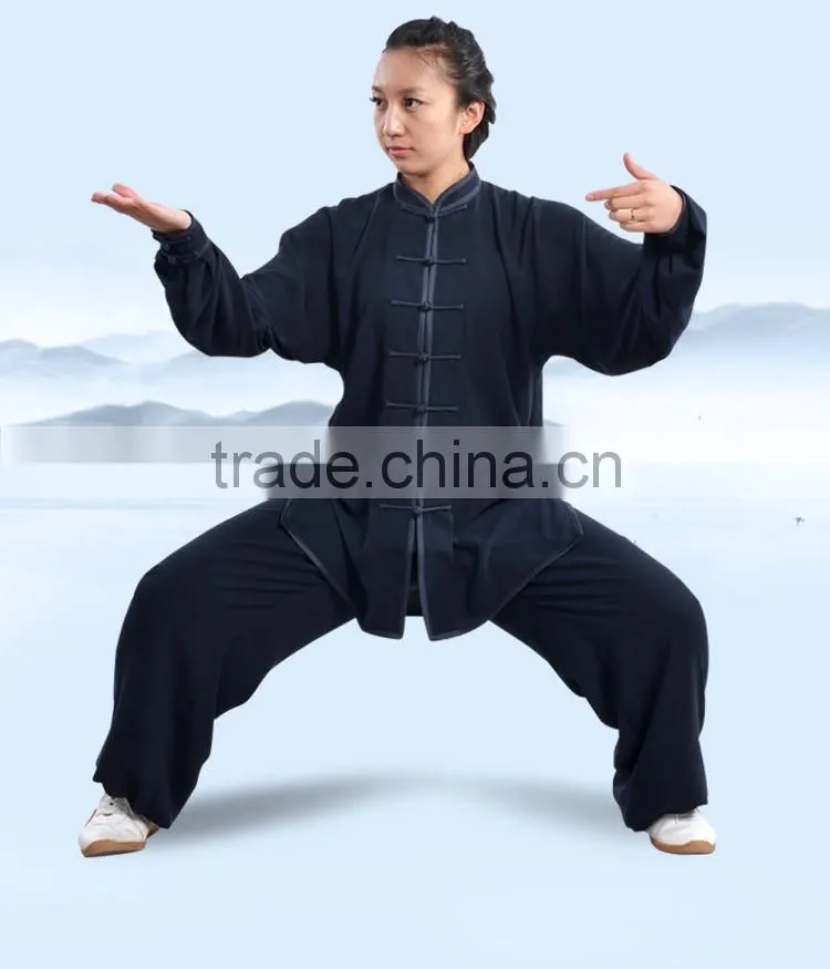 Custom Made Tai Chi suits Cotton Silk Wu Shu clothes Kung Fu Uniform Morning Exercise Martial Arts Performance Wear