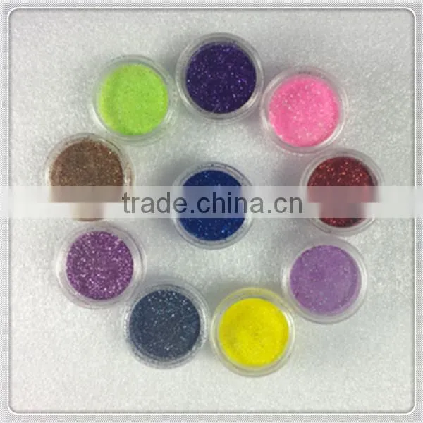 High temperature embossing glitter powder for textile printing