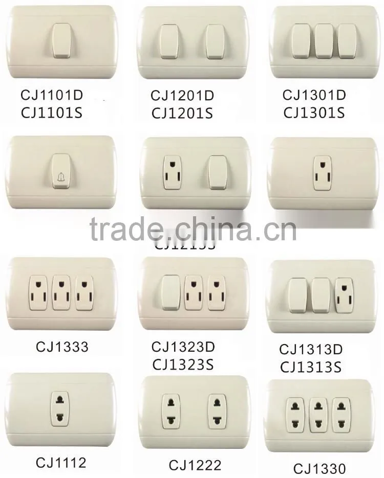 High quality and lower price American style socket 15A electrical plugs and sockets