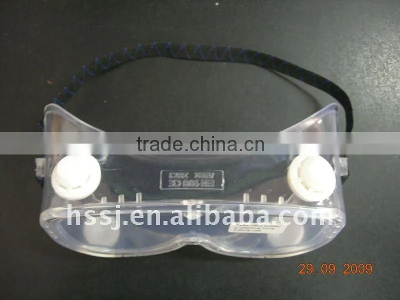 2016 cheap medical safety goggles Surgical CE standard safety goggles wide vision surgical & working PVC safety goggles for sale