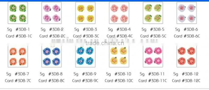500pcs Ceramic Flower! Nail Art ceramic flower 5MM! ZX:TC809