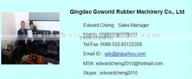 Hot feeding rubber extruder for tire tread , seals and tubes production
