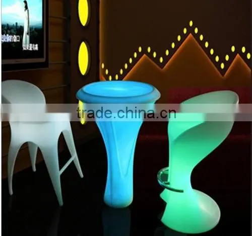 led lighting rental furniture illuminated acrylic clear light LED bar seating / led plastic party chair / white wedding chair