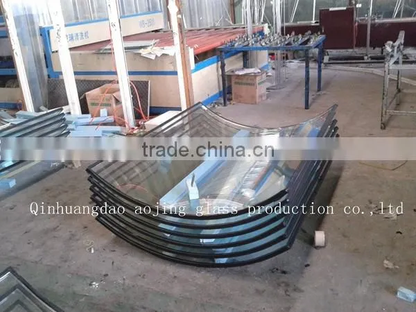 bronze insulated glas panel,10mm+15A+10mm toughened insulated glass for curtain wall , manufacturer , qinhuangdao