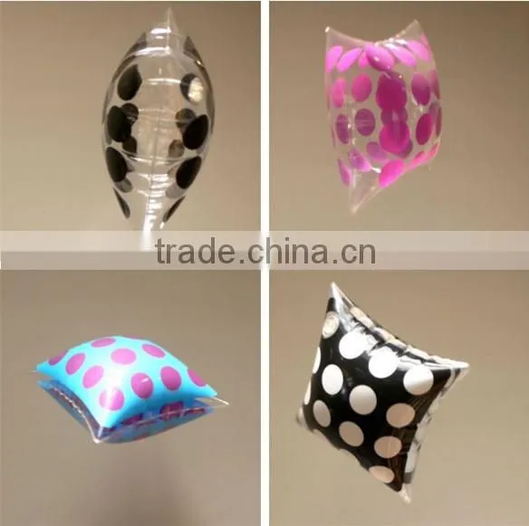 Transparent Inflatable Air Bed Travel Pillow Camping Indoor Outdoor Plastic Chair Seat Cushion for Kids