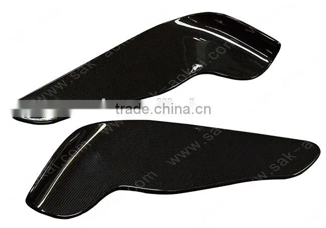Carbon fiber front bumper splitter wings canards