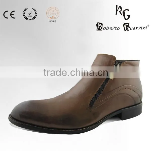 Genuine Leather High End Boots Men Italy Design