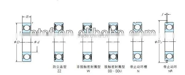 torrington bearing deep groove ball bearing 6216 ZZ