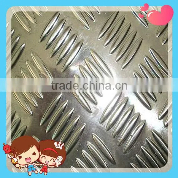 Aluminum embossed SHEET with Big Five Bars