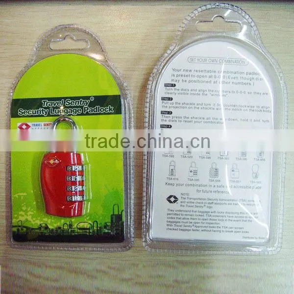 2015 hot sale TSA comination travel luggage code lock factory direct sale TSA-330