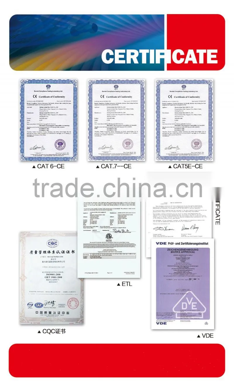 Frankever best price LSZH jacket solid BC conductor UTP CAT5E lan cable