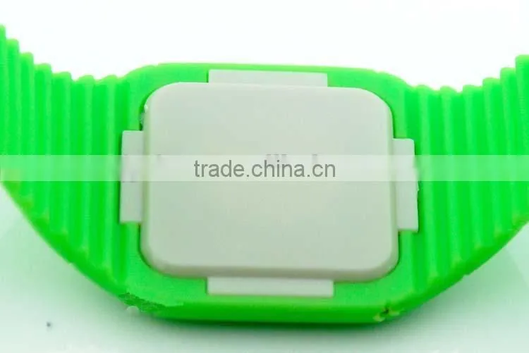 Fashion LED Digital candy silikon unisex water resistant touch screen led watch
