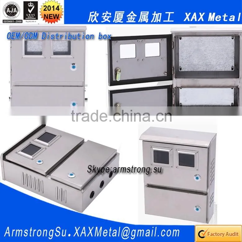 XAX58DB OEM ODM customized electrical power junction wire switch connecting steel distribution box
