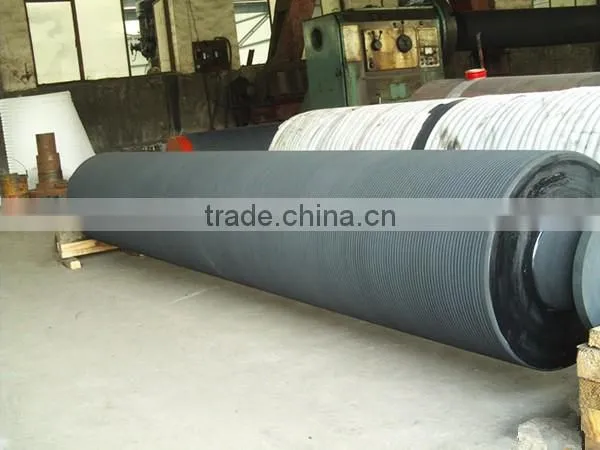 grooved press roll used in paper making machine