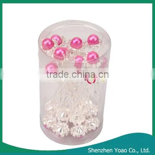 20pcs Charming Rose Red Pearl Hair Pins For Sale