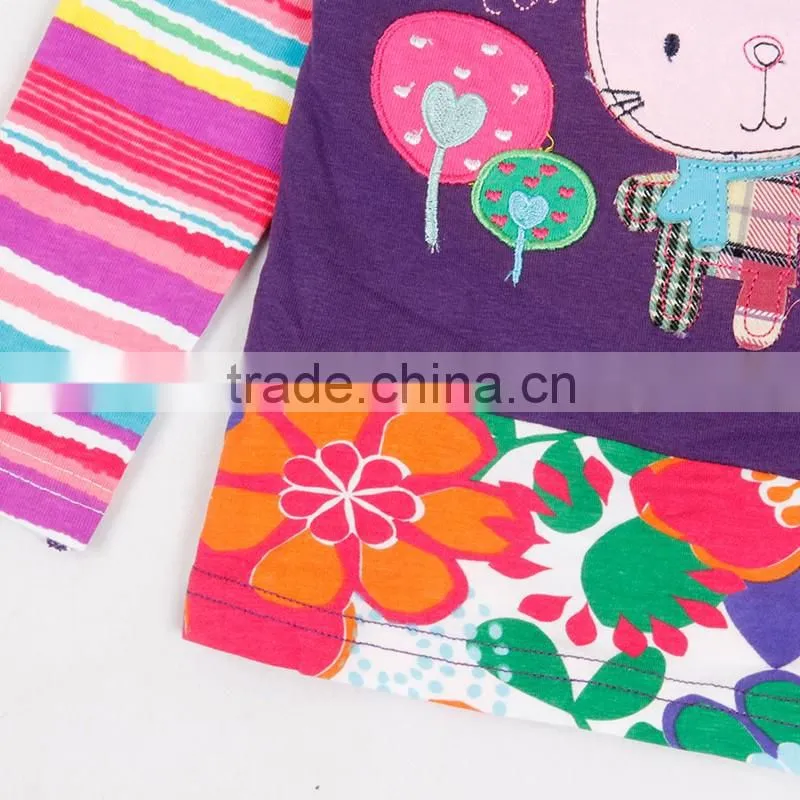 (F5717) 2016 new nova kids wear brand baby girls t shirts girls casual t shirts children clothes fashion kids clothes t shirts