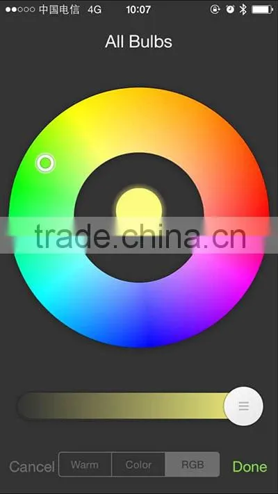 2016 hot smart led light bulb 5w e27 mobile control by bluetooth 4.0 manufacturer