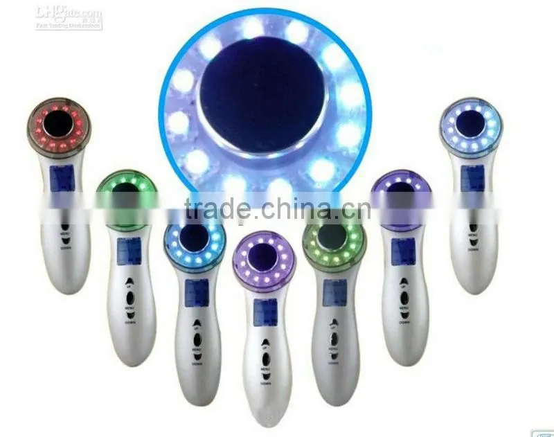3MHz Ultrasonic Light Therapy 7 Color Light Photon Skin Rejuvenation Lightening LED Treatment System