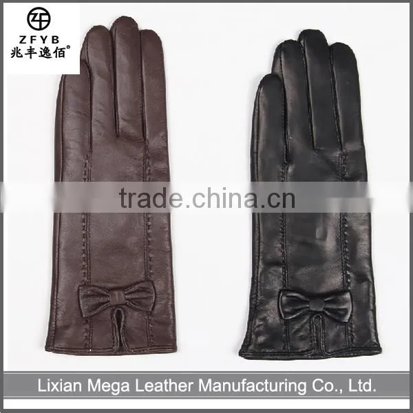 China wholesale custom Women Dress Leather Gloves Woman in alibaba