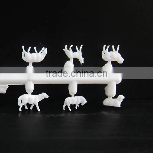 Building model materials, scale sheep for N scale , 1/150 scale farm model sheep ,white sheep