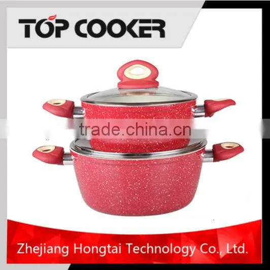 Forged Aluminium marble stone coating Sauce Pot Set