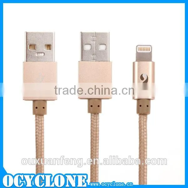 For ipad air 2 metal braided usb charging cable for iphone