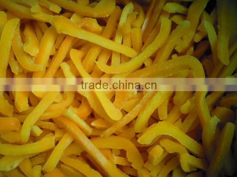 Frozen Yellow Pepper Strips Products With High Quality