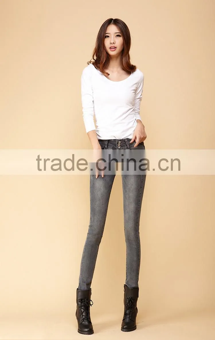 Hot-selling elegant autumn high quality women denim pants
