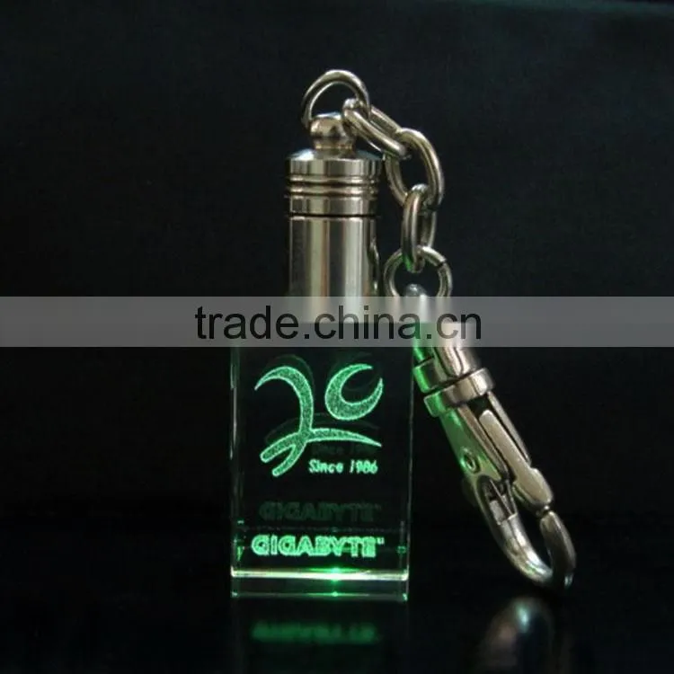 wholesale cute small crystal cube keychain gift