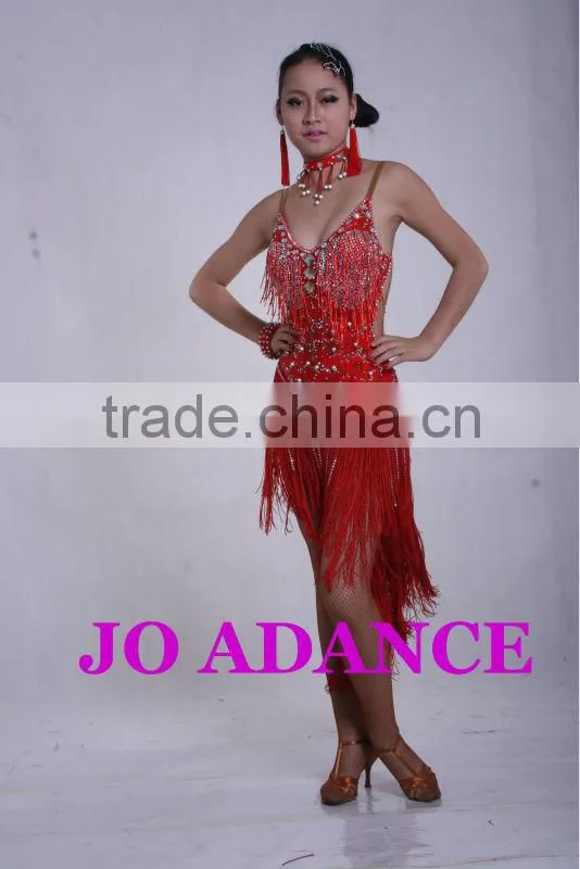 Latin dance dress dance competition dress latin dance costumes Ms. dance skirt Dance Competition Dress Tights