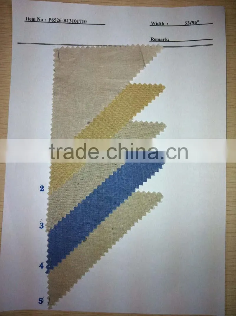 Cotton Linen stock lot fabrics:P6526-B13101710