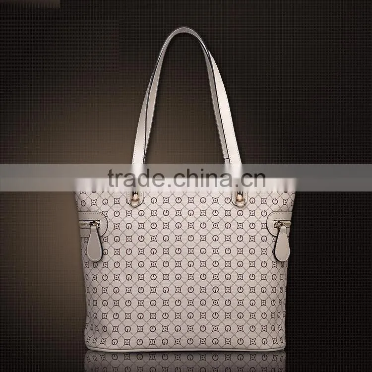 Novel pu plaid handbags high quality leather tote bag mother and child bags for faddish women