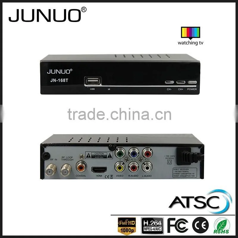 JUNUO china manufacture OEM new full hd mpeg4 h.264 mstar digital tv receiver ATSC Canada