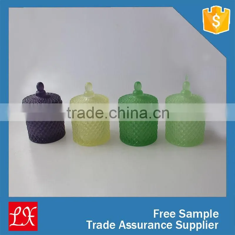hot sale cheap glass powder jar